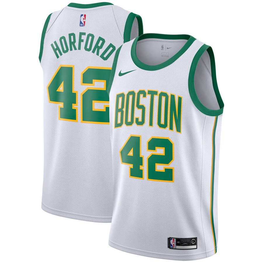 Men's Boston Celtics Al Horford #42 City Edition Nike White Swingman Jersey 2401GOLL